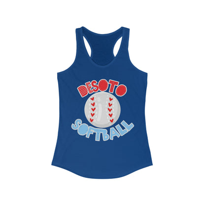 Desoto Softball. Women's Ideal Racerback Tank
