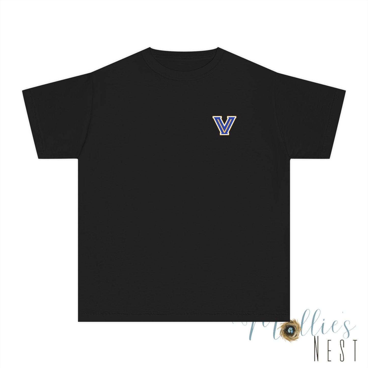 YOUTH Blazers Vin tage Logo T-Shirt — Retro Blue & Gold Team Logo T‑Shirt