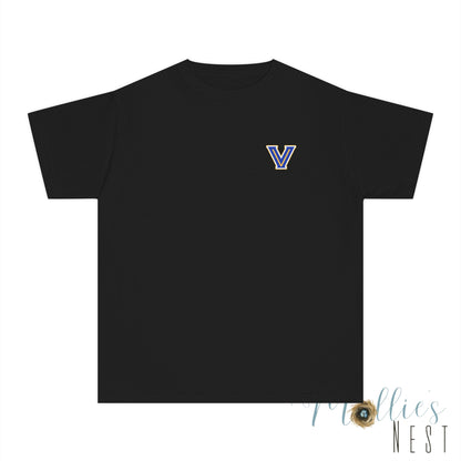 YOUTH Blazers Vin tage Logo T-Shirt — Retro Blue & Gold Team Logo T‑Shirt