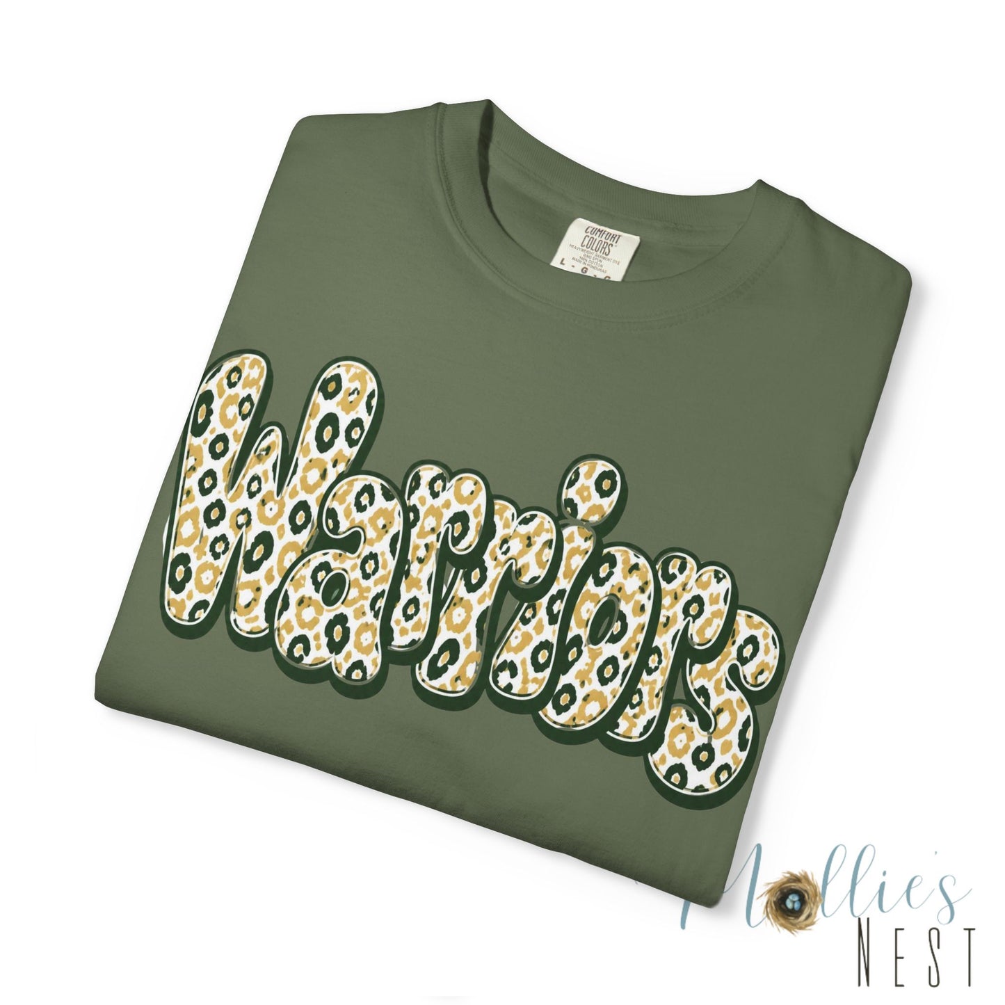 Warriors Leopard Script T-Shirt