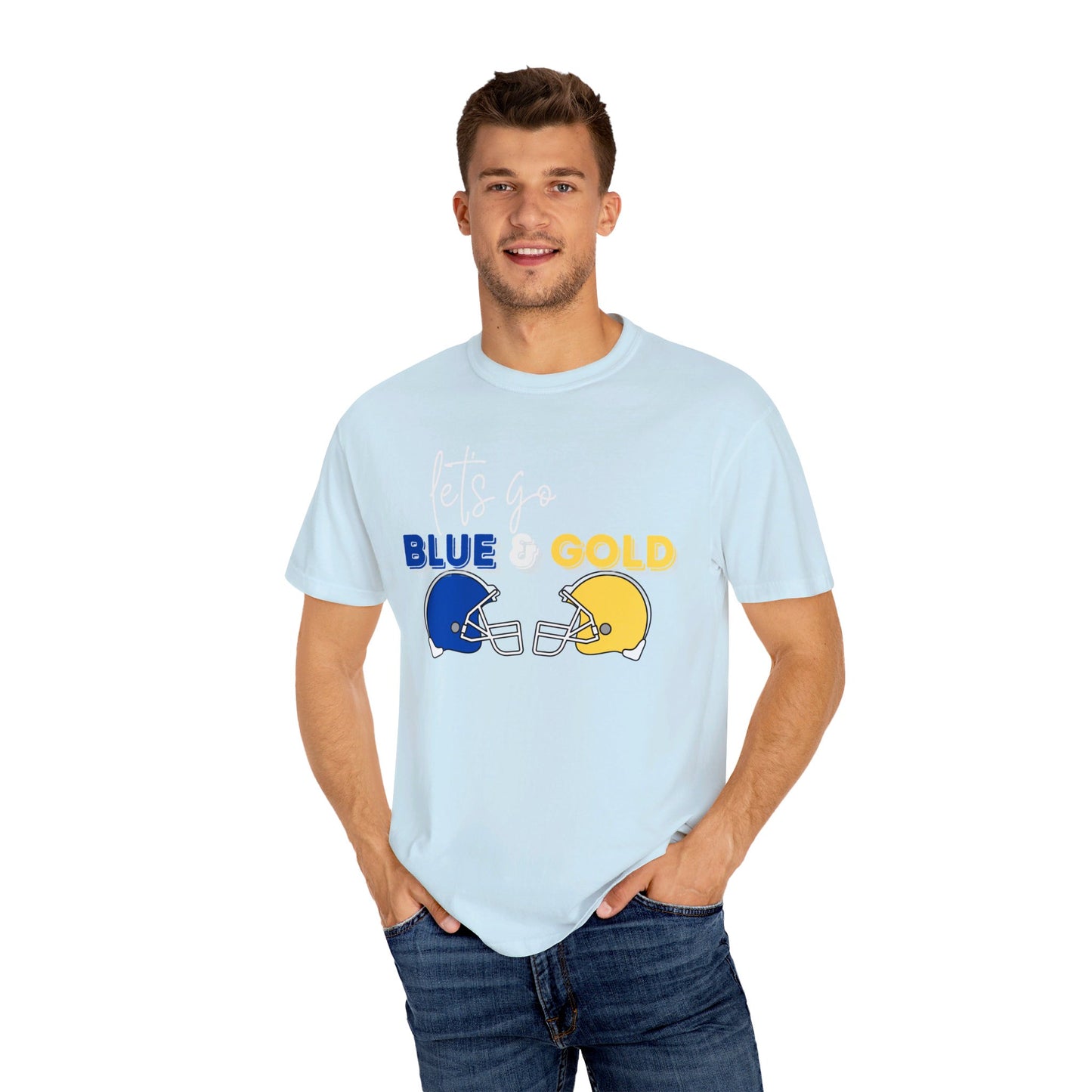 Blue & Gold. Comfort Colors Garment-Dyed T-shirt