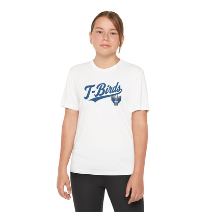 Cross County. Thunderbirds Youth Drifit — Script Logo Team Shirt