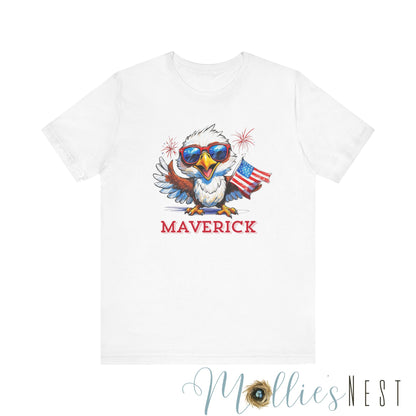 Patriotic Eagle Graphic Tee, Unisex Summer Shirt, 4th of July Outfit