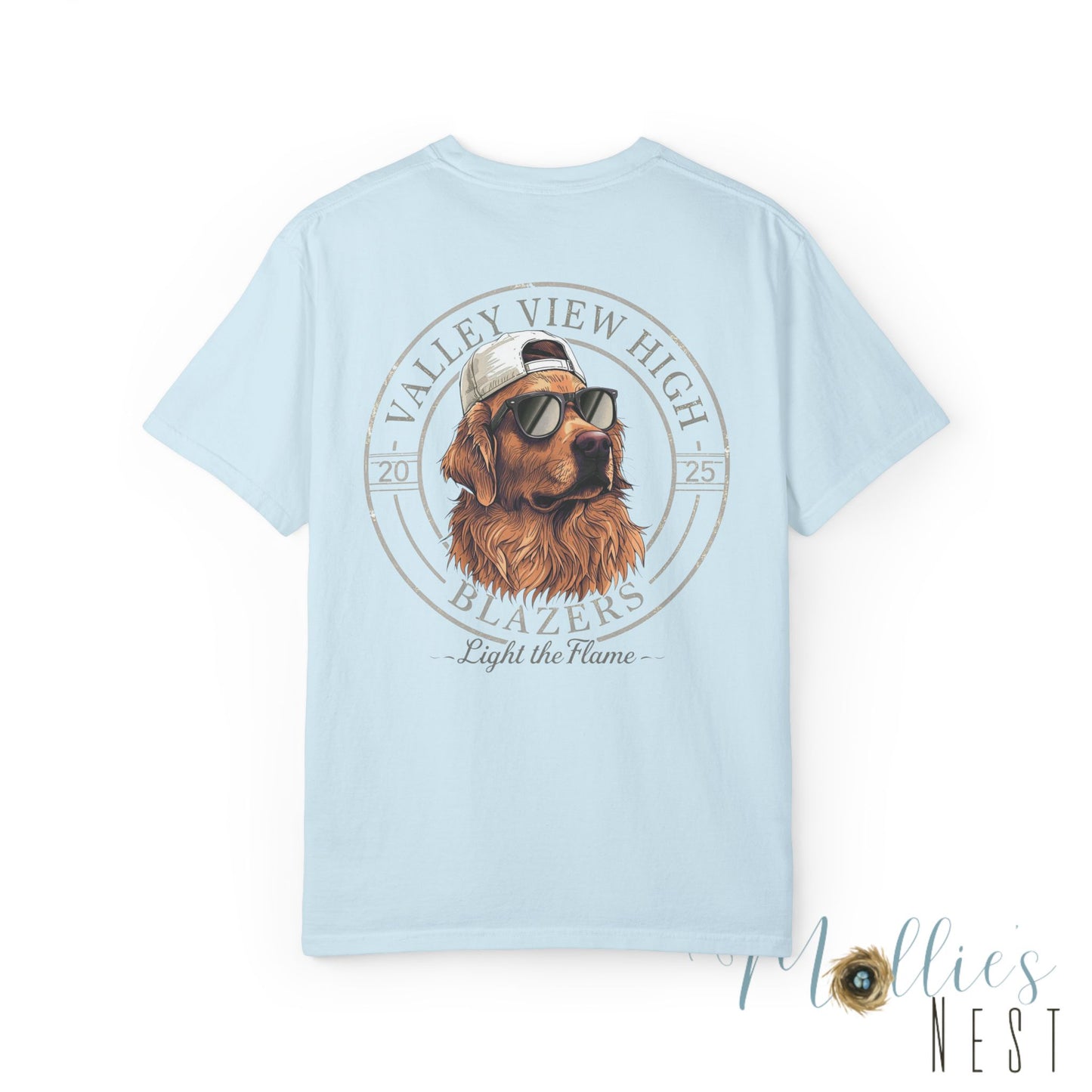 Valley View Blazers. Dog with sunglasses graphic shirt
