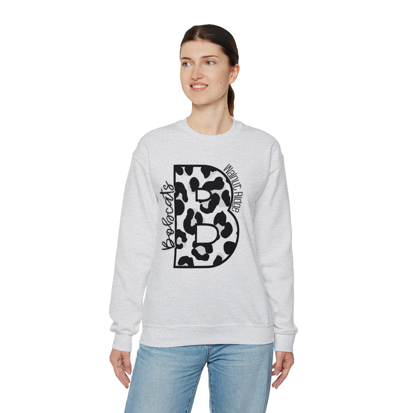 Bobcats Leopard Heavy Blend™ Crewneck Sweatshirt