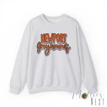 Newport Greyhounds Crewneck Vintage Graphic Sweatshirt