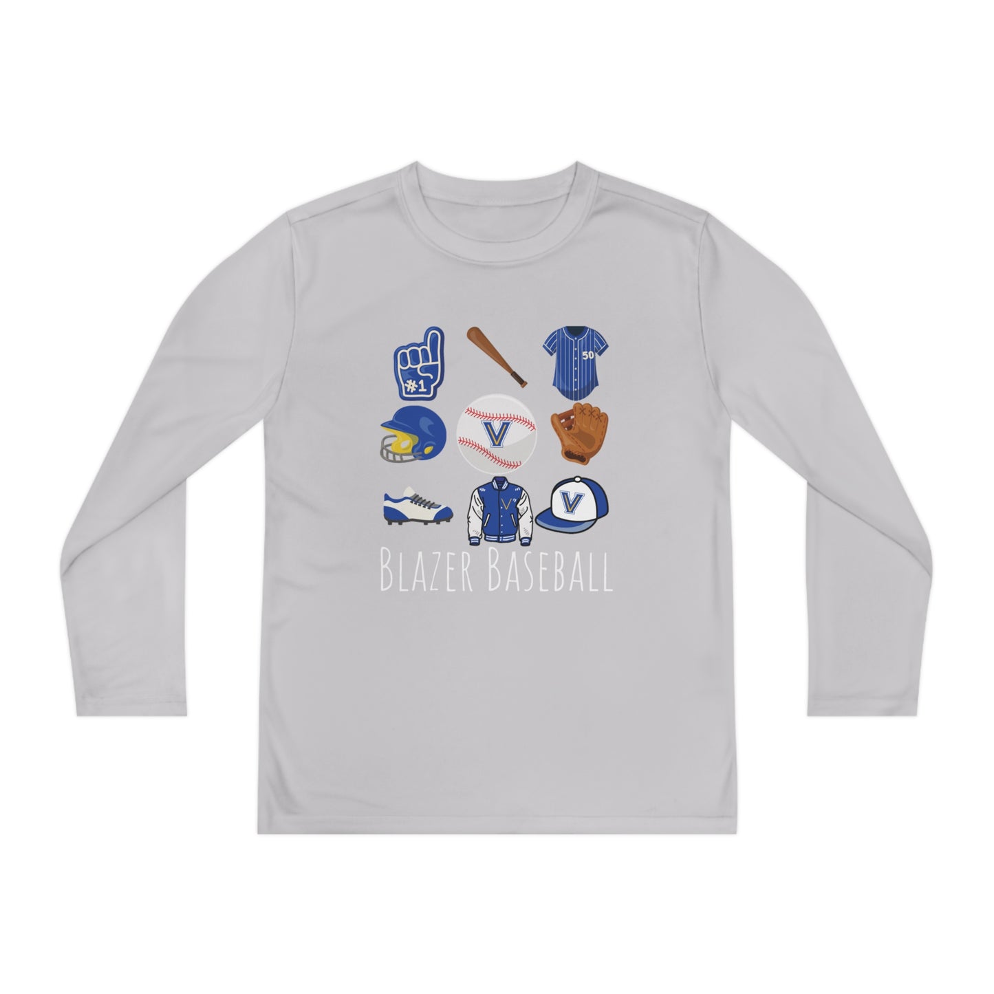 Blazer Baseball Youth Long Sleeve Competitor Tee