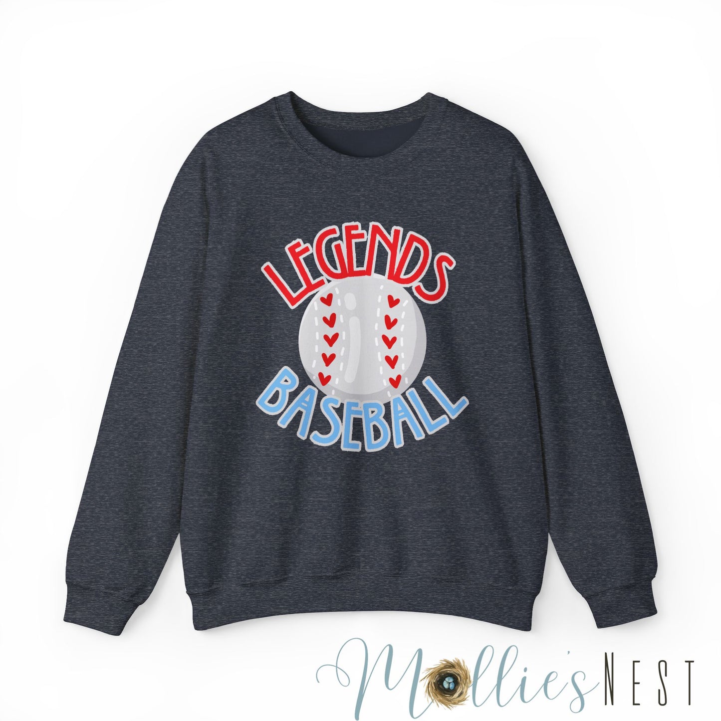 Unisex Heavy Blend™ Crewneck Sweatshirt. LEGENDS BASEBALL