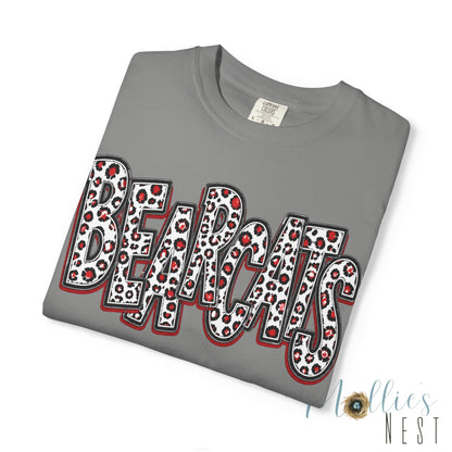 Brookland Bearcats.  ADULT T-Shirt — Leopard Stacked