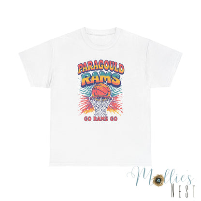 Paragould Rams. Retro Basketball Shirt. ADULT Sizes
