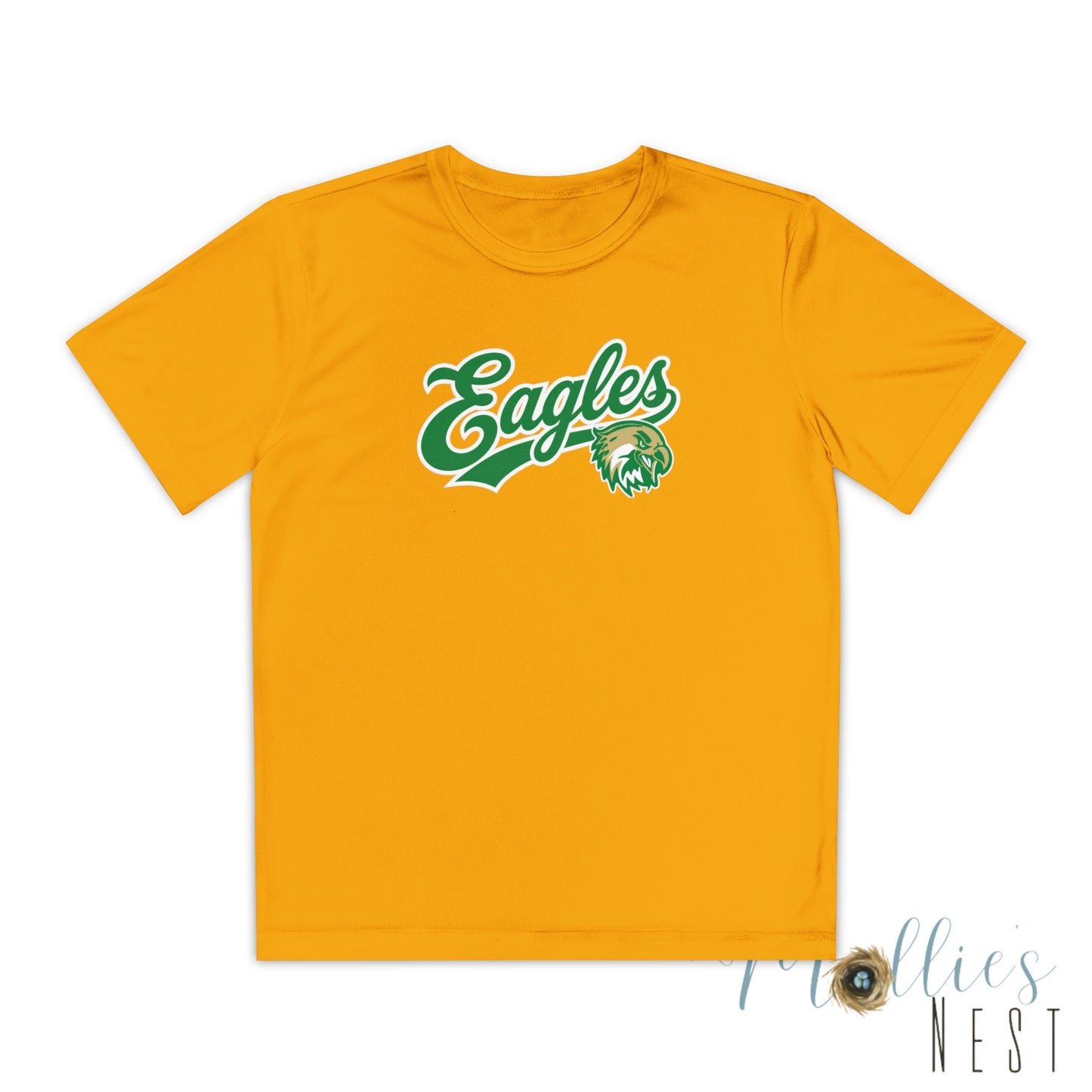GCT Eagles Youth Drifit — Script Logo Team Shirt
