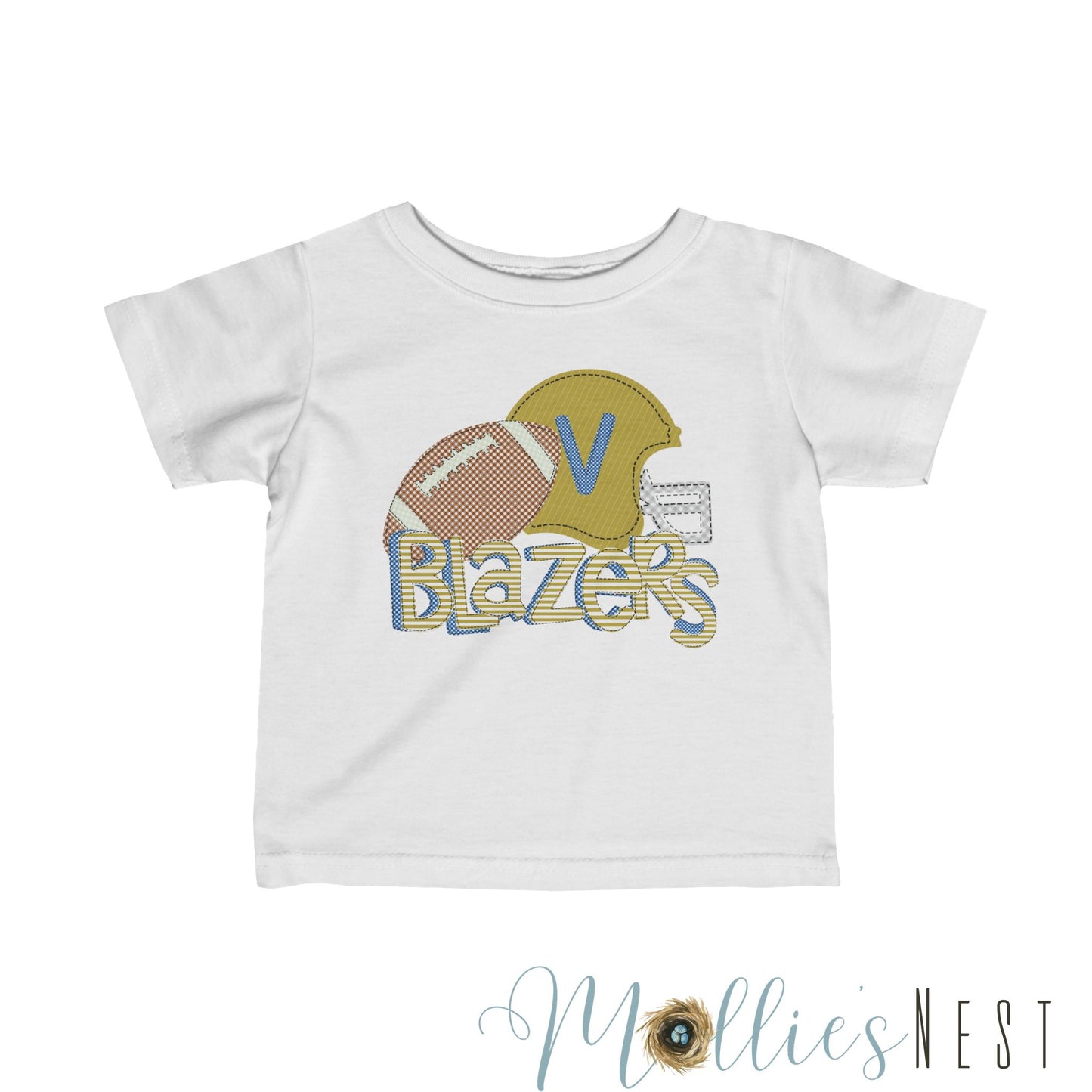 Infant Blazers. Football Fine Jersey Tee