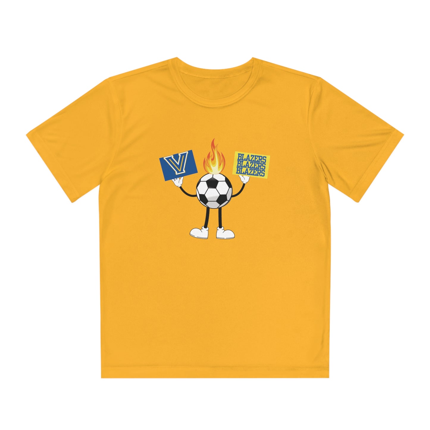 Youth Flame Soccer Competitor Tee