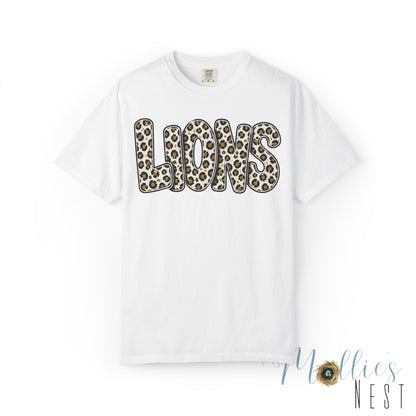 LIONS Leopard Stacked Graphic T-Shirt - ADULT