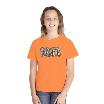 Youth Harrisburg Hornets Leopard Print Graphic Kids T‑Shirt