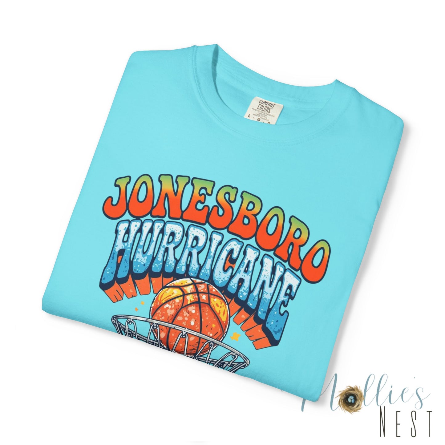 Retro Basketball Unisex T-Shirt Jonesboro Hurricane. ADULT