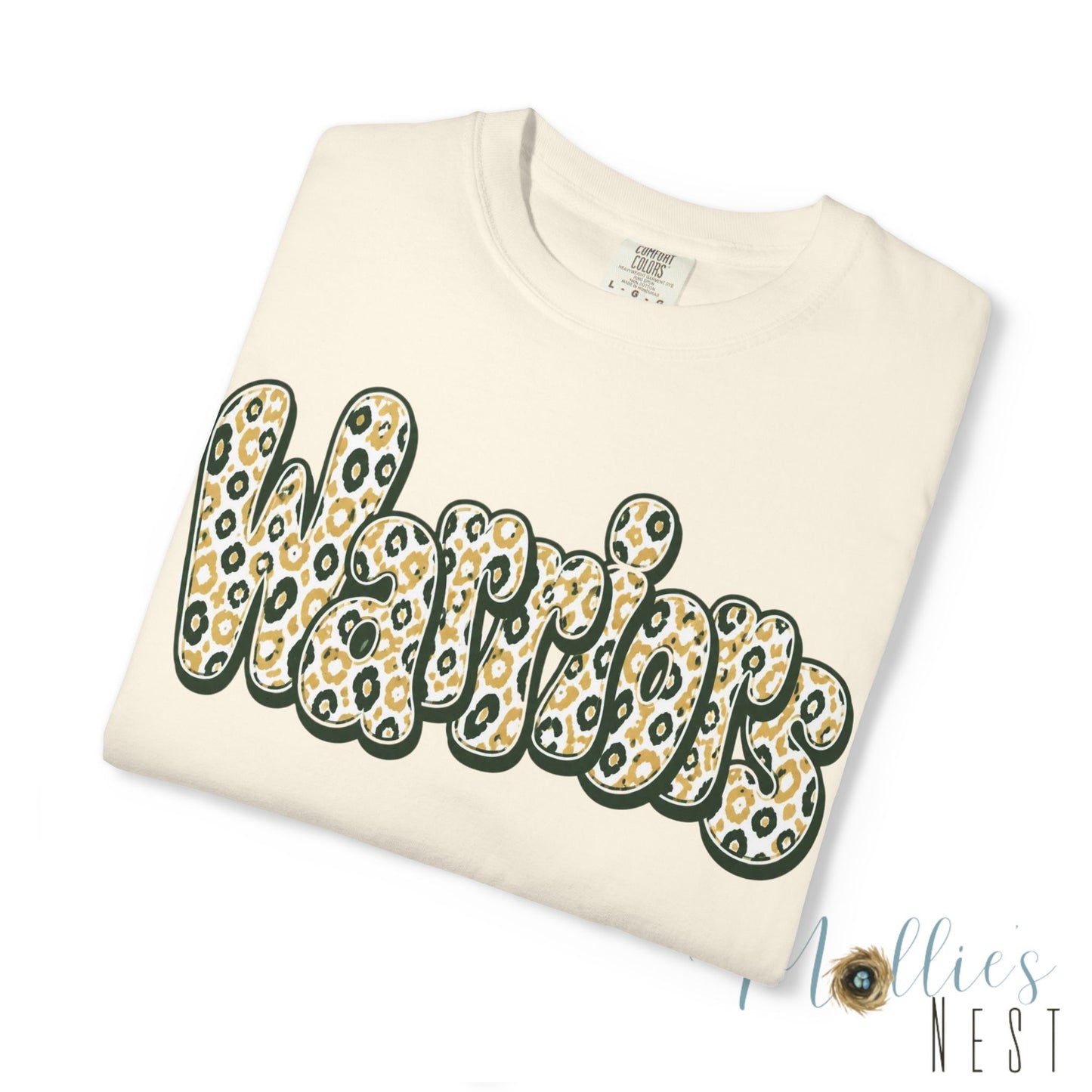 Warriors Leopard Script T-Shirt
