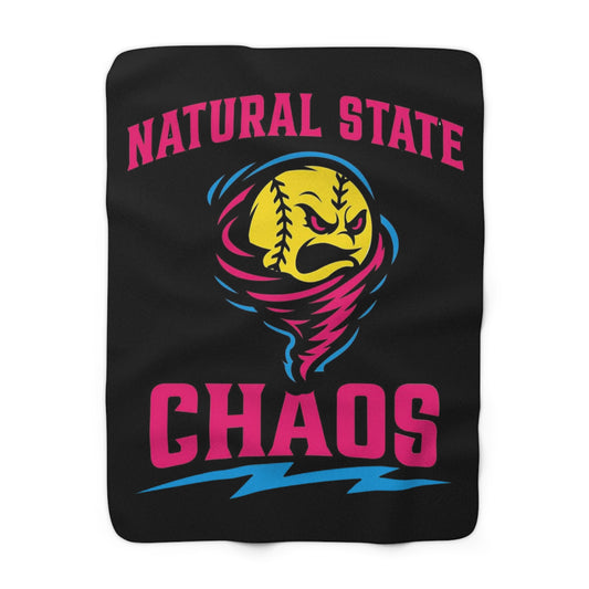 Natural State Chaos Sherpa Blanket – Soft Fleece Throw