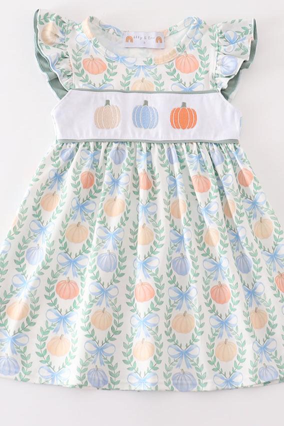 Pumpkin & Bow dress