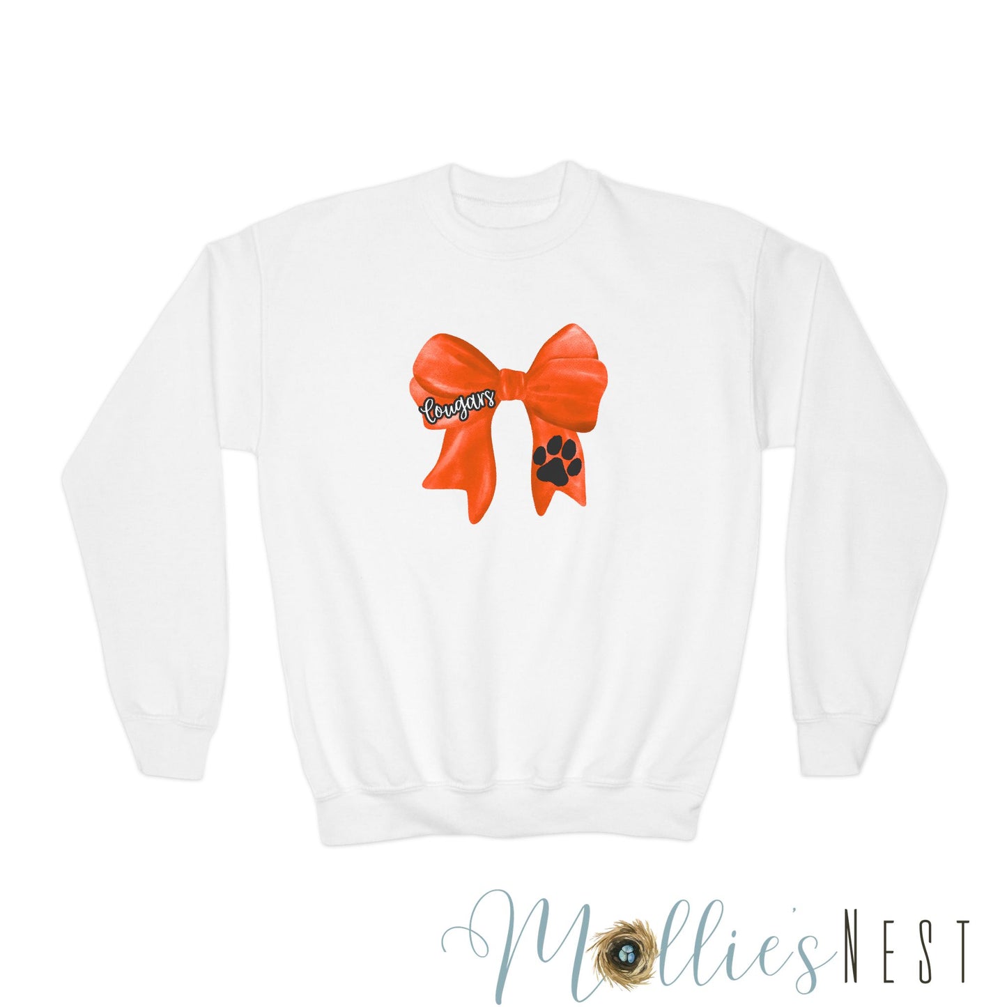 YOUTH. Cougars Bow Sweatshirt