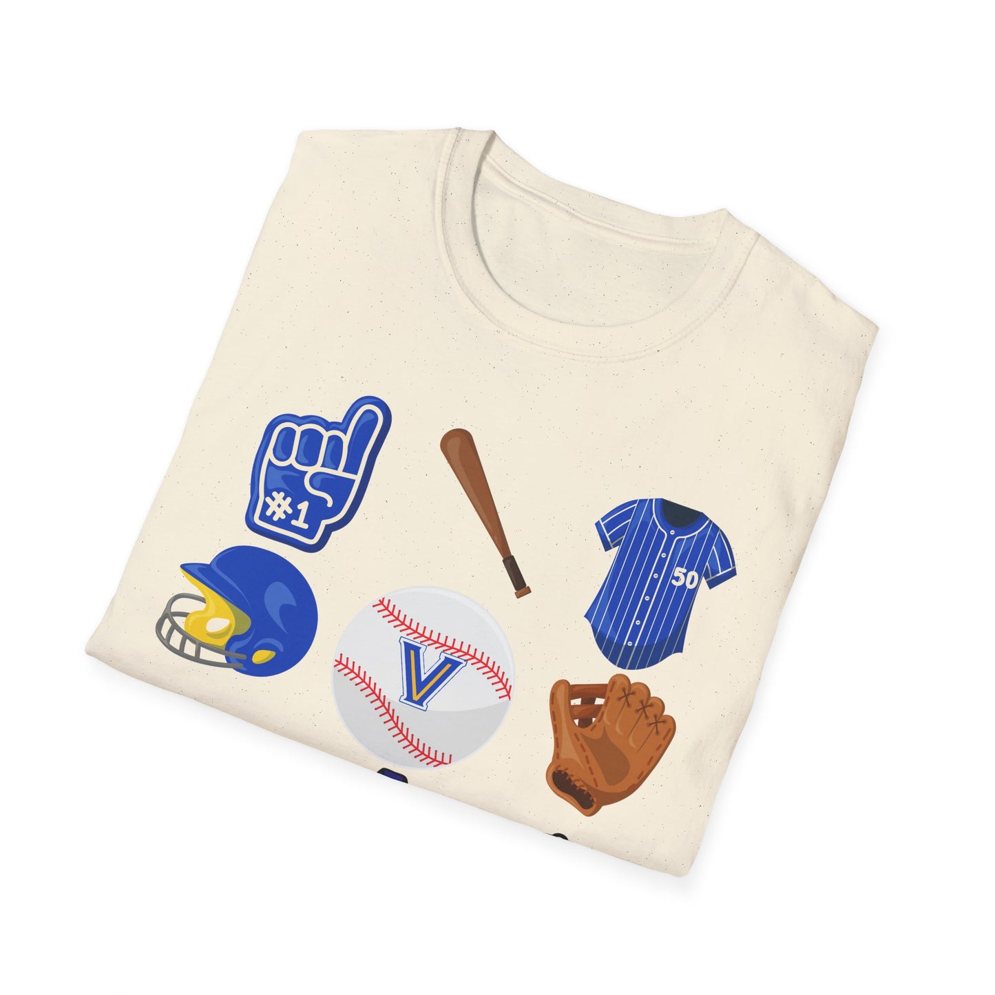 Blazer Baseball Icons T-Shirt. Valley View