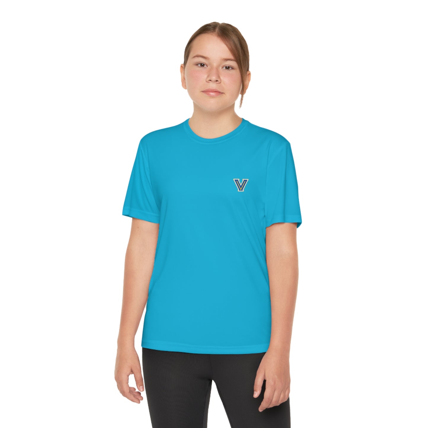 Youth Valley View Flame Football. Competitor Tee