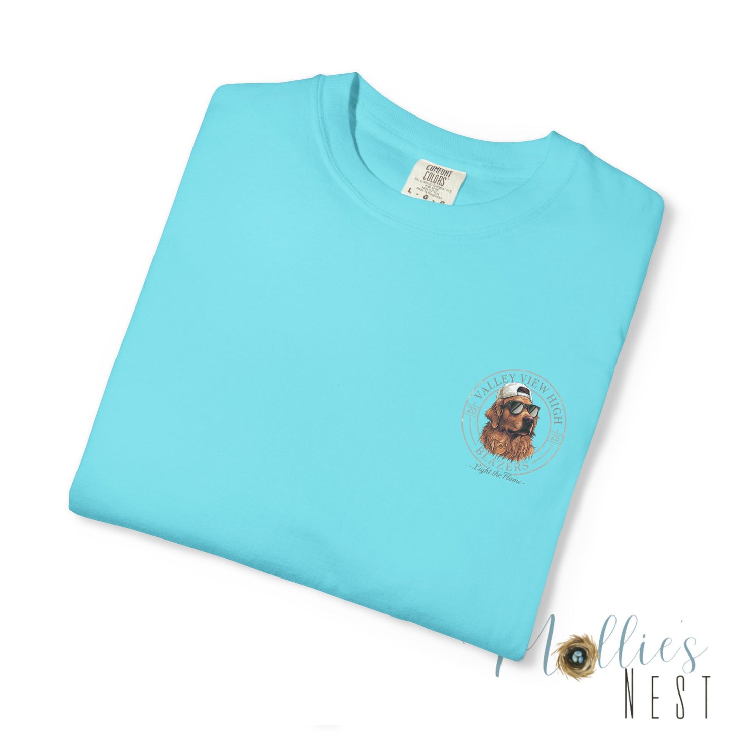 Valley View Blazers. Dog with sunglasses graphic shirt