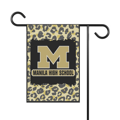 Manila High School Leopard Print Garden Flag
