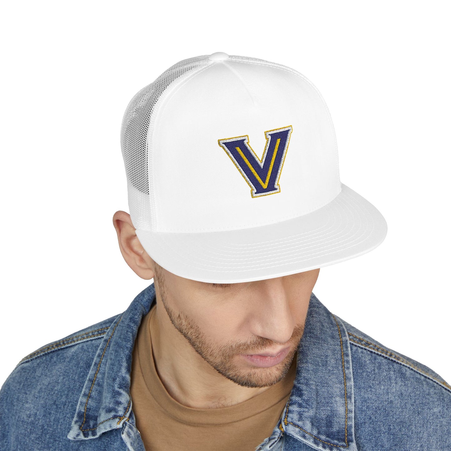 5 Panel Trucker Cap with Embroidered Valley View LOGO Design
