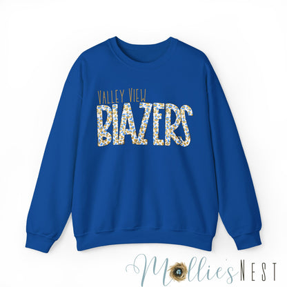 Heavy Blend™ Crewneck Sweatshirt. GILDAN Blazers Leopard