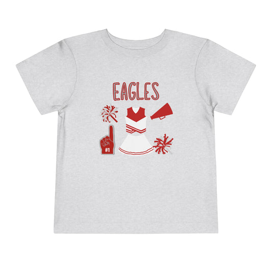 Eagles Cheer Toddler Short Sleeve Tee