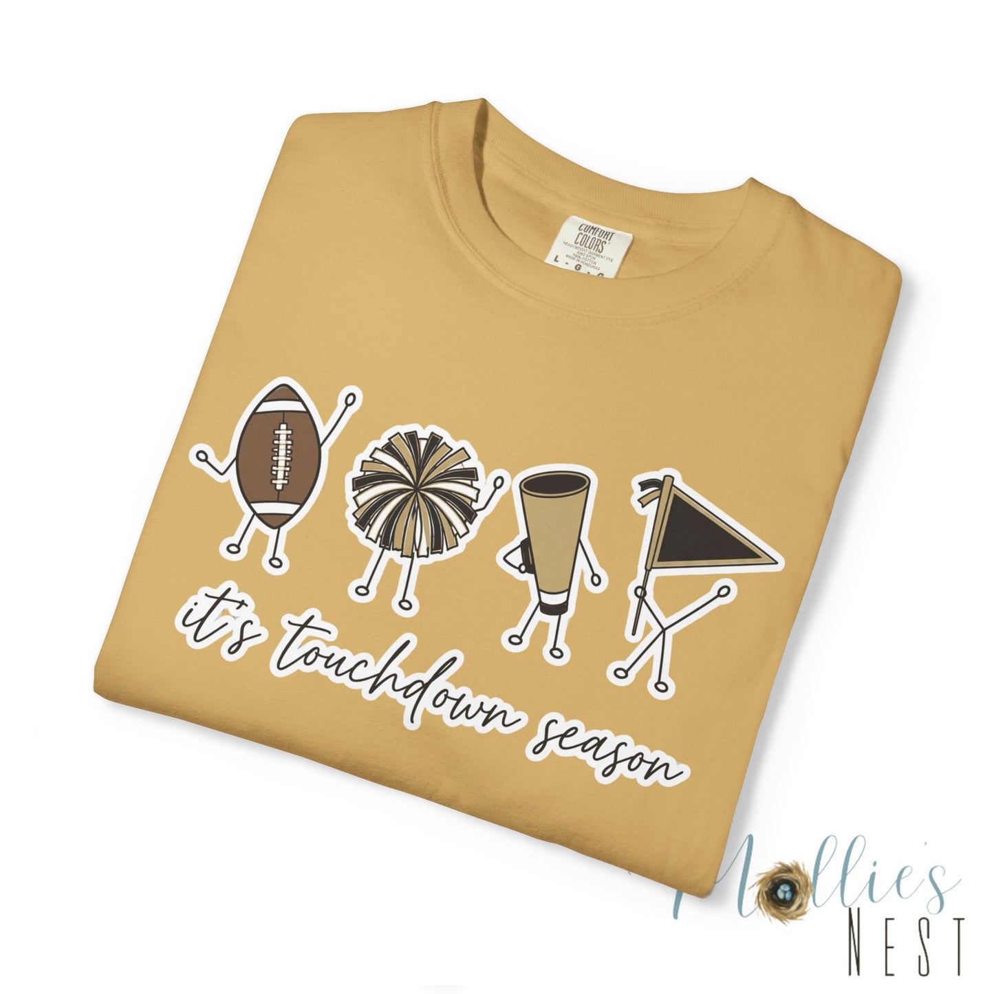 Touchdown Season (Black/Gold) - T-Shirt Football Friends Graphic