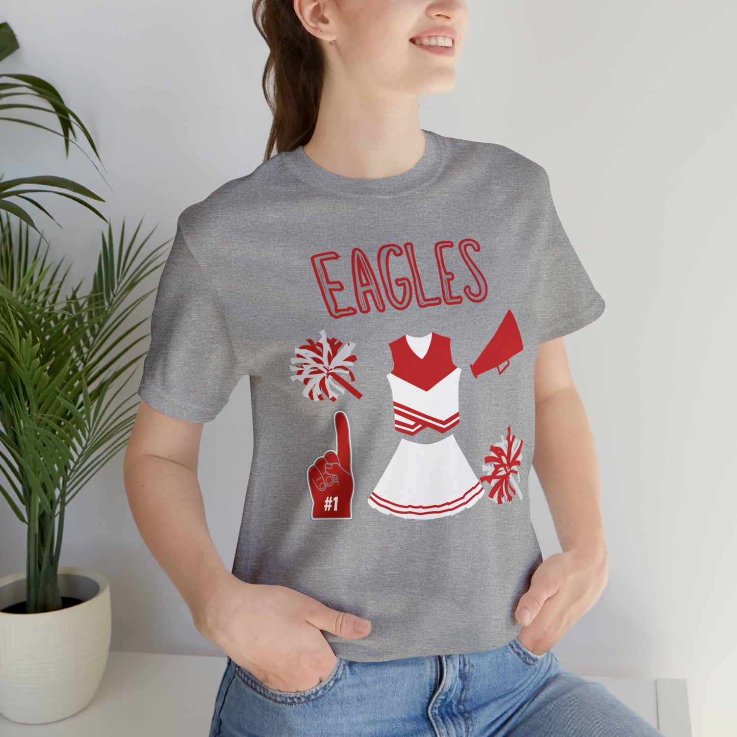 Eagles Cheer Jersey Short Sleeve Tee