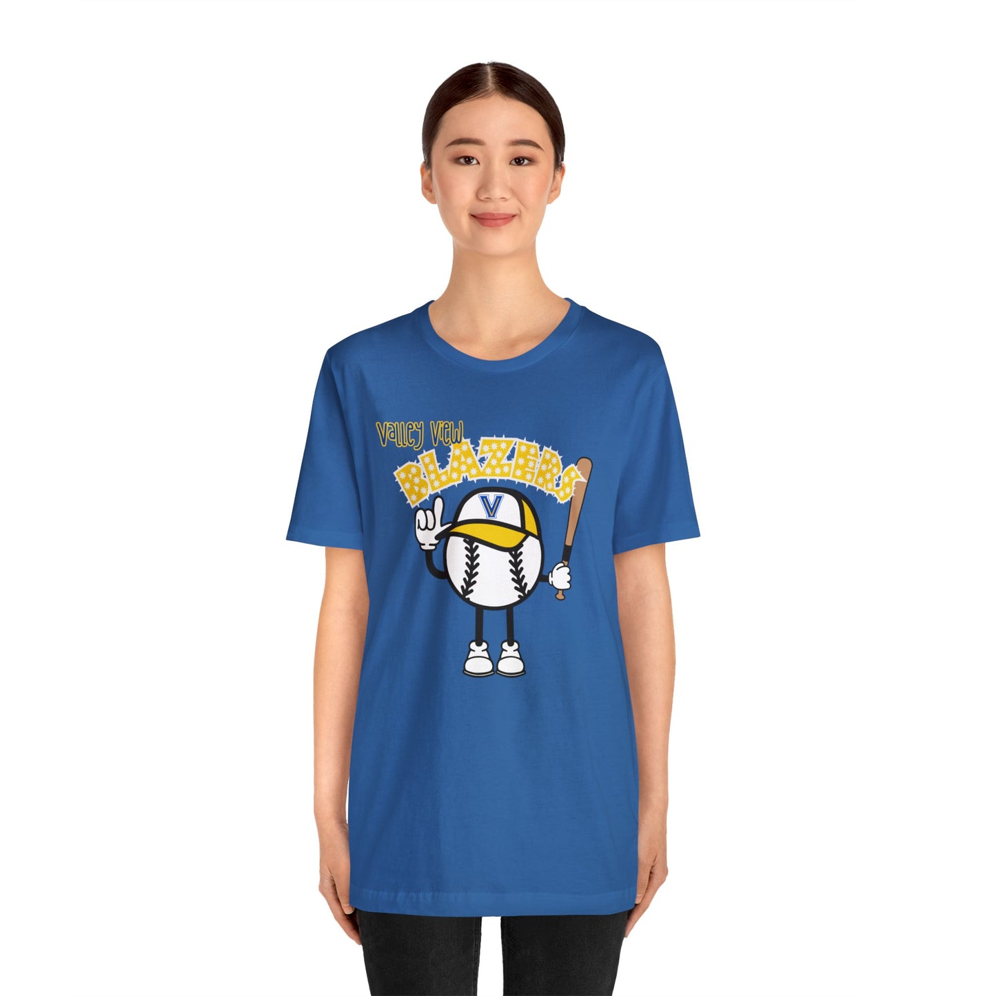 Blazer Baseball Mascot Unisex Jersey Short Sleeve Tee