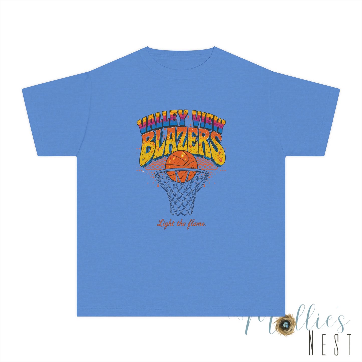 Youth Basketball Tee - Retro Valley View Blazers