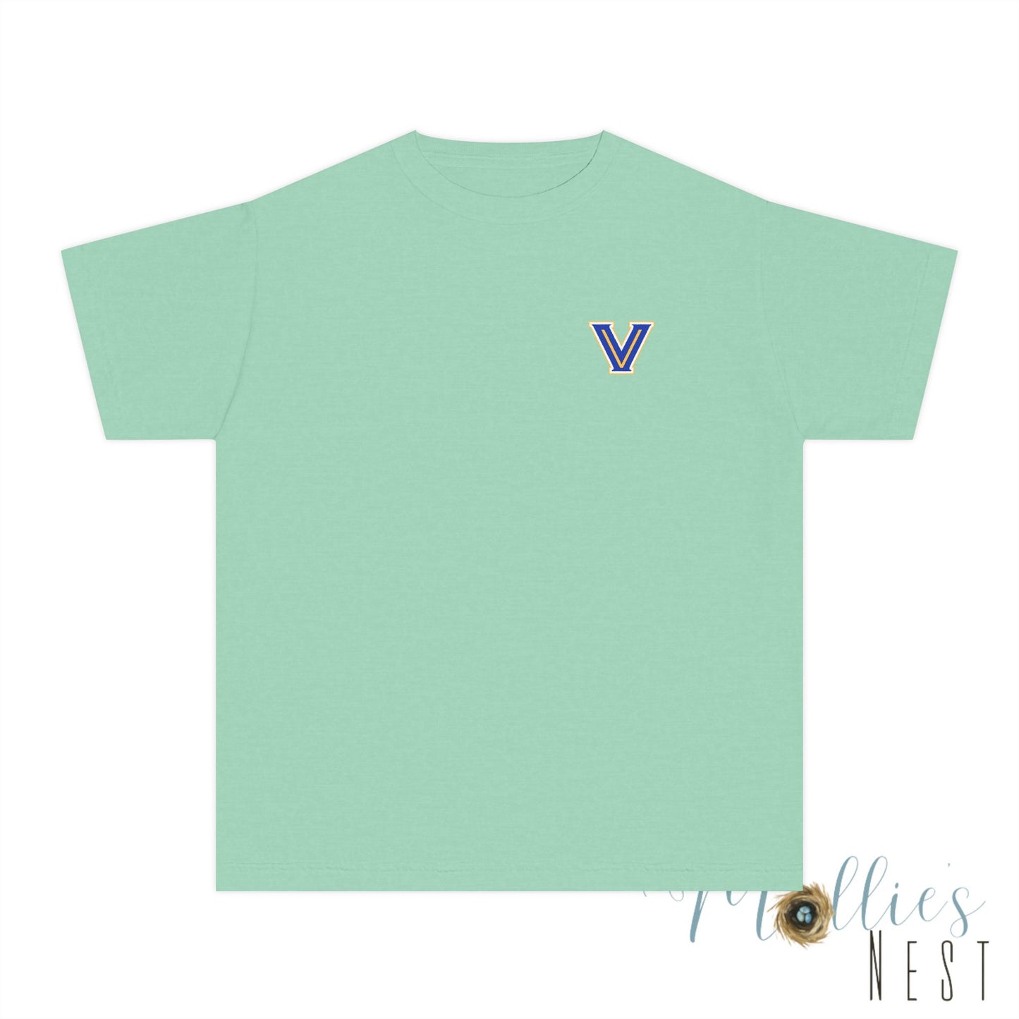 YOUTH Blazers Vin tage Logo T-Shirt — Retro Blue & Gold Team Logo T‑Shirt