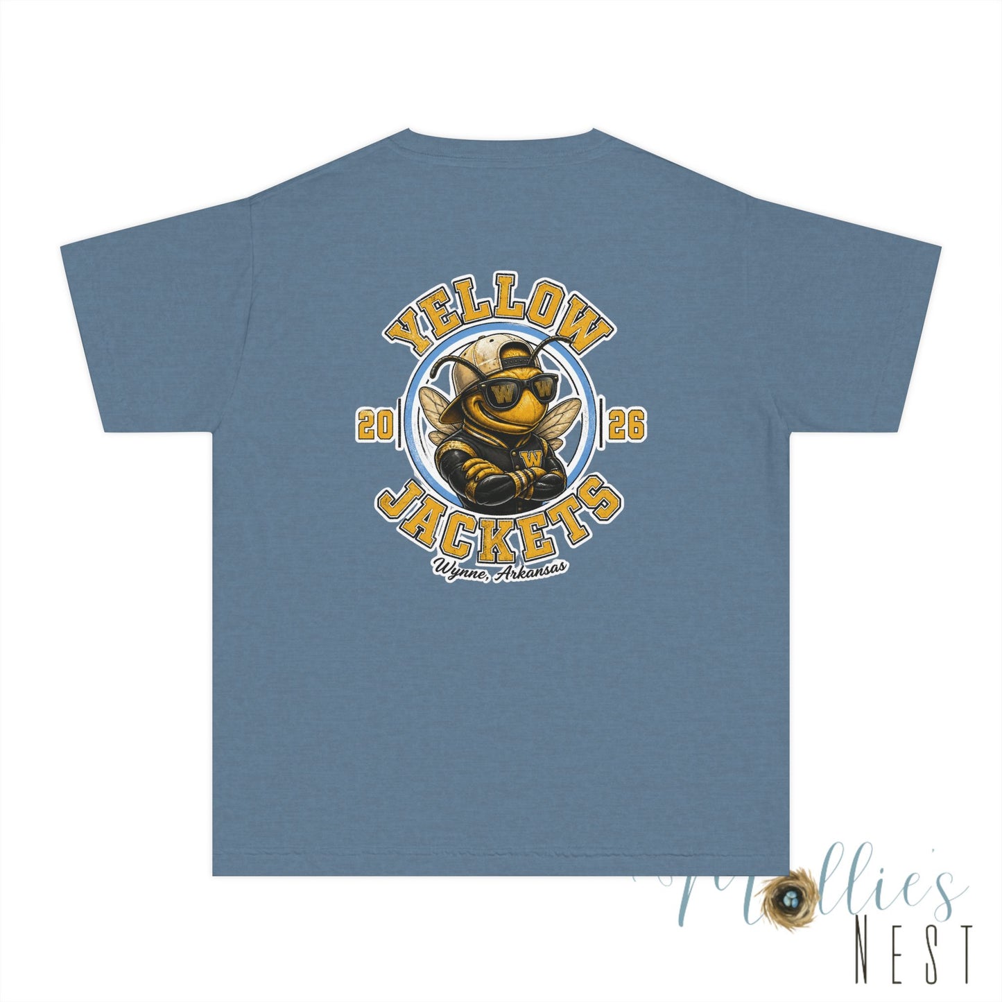 YOUTH.  Yellow Jackets. Wynne Mascot T-Shirt —(2026)