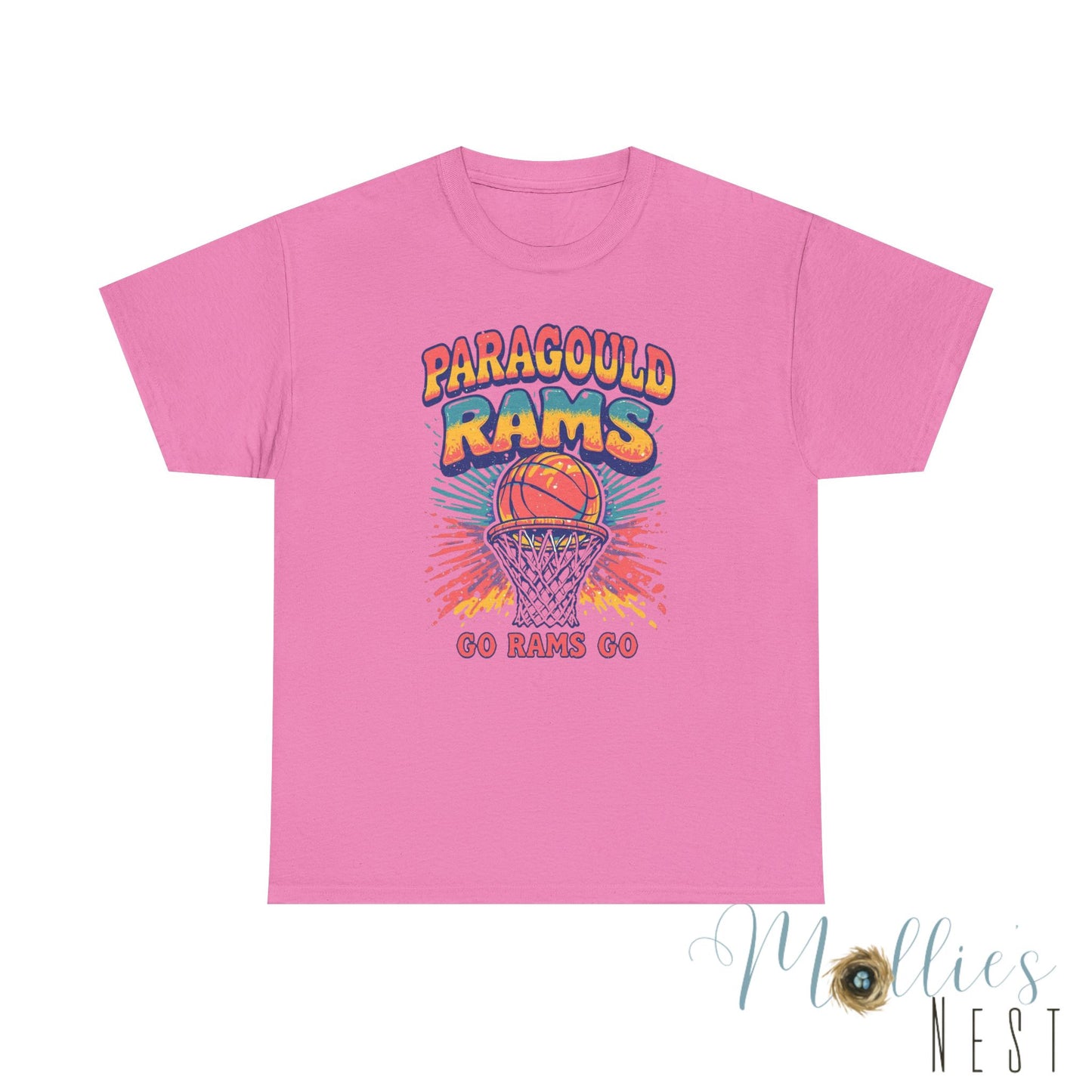 Paragould Rams. Retro Basketball Shirt. ADULT Sizes