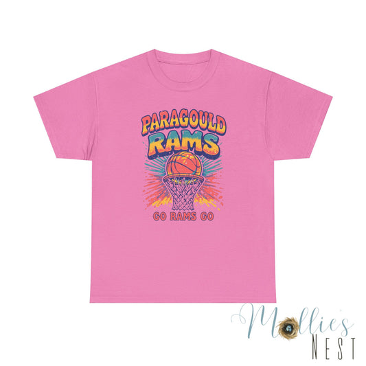 Paragould Rams. Retro Basketball Shirt. ADULT Sizes