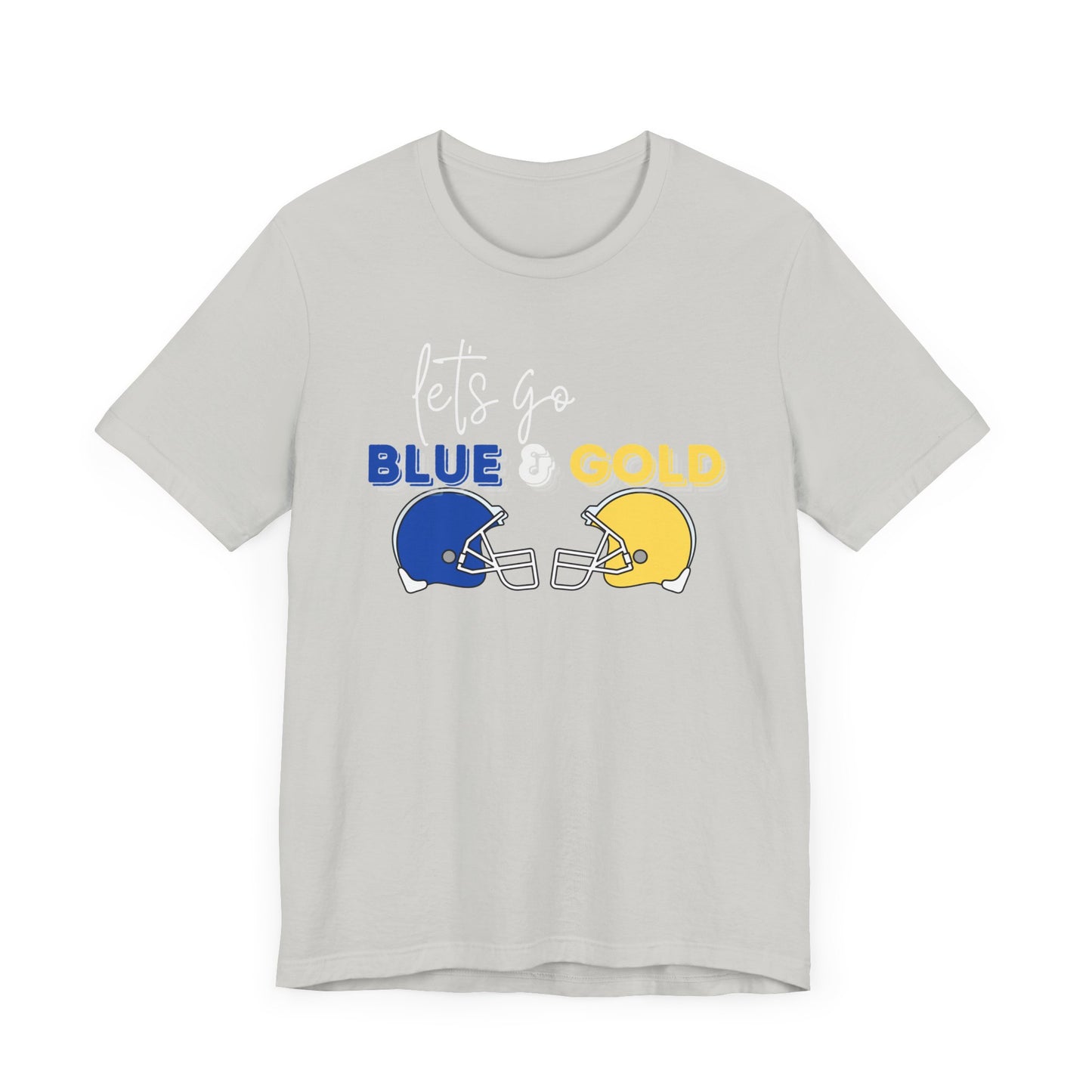 ADULT. Blue & Gold Jersey Short Sleeve Tee