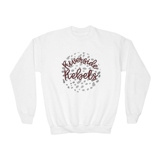 Youth Crewneck Sweatshirt. Riverside Rebels