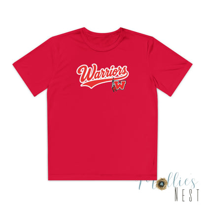 Westside. Warriors Youth Drifit — Script Logo Team Shirt