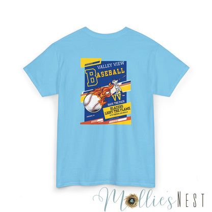 Valley View Baseball Unisex Heavy Cotton Tee - Manly Design for Sports Fans
