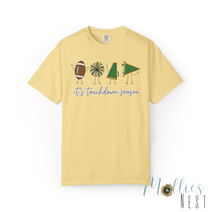 Touchdown Season (Green/Yellow)  T-shirt — Football Friends Graphic