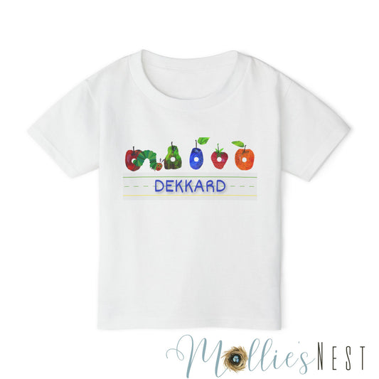 Custom Toddler T-Shirt with Colorful Fruit Design - Perfect for Kids' Parties and Everyday Wear