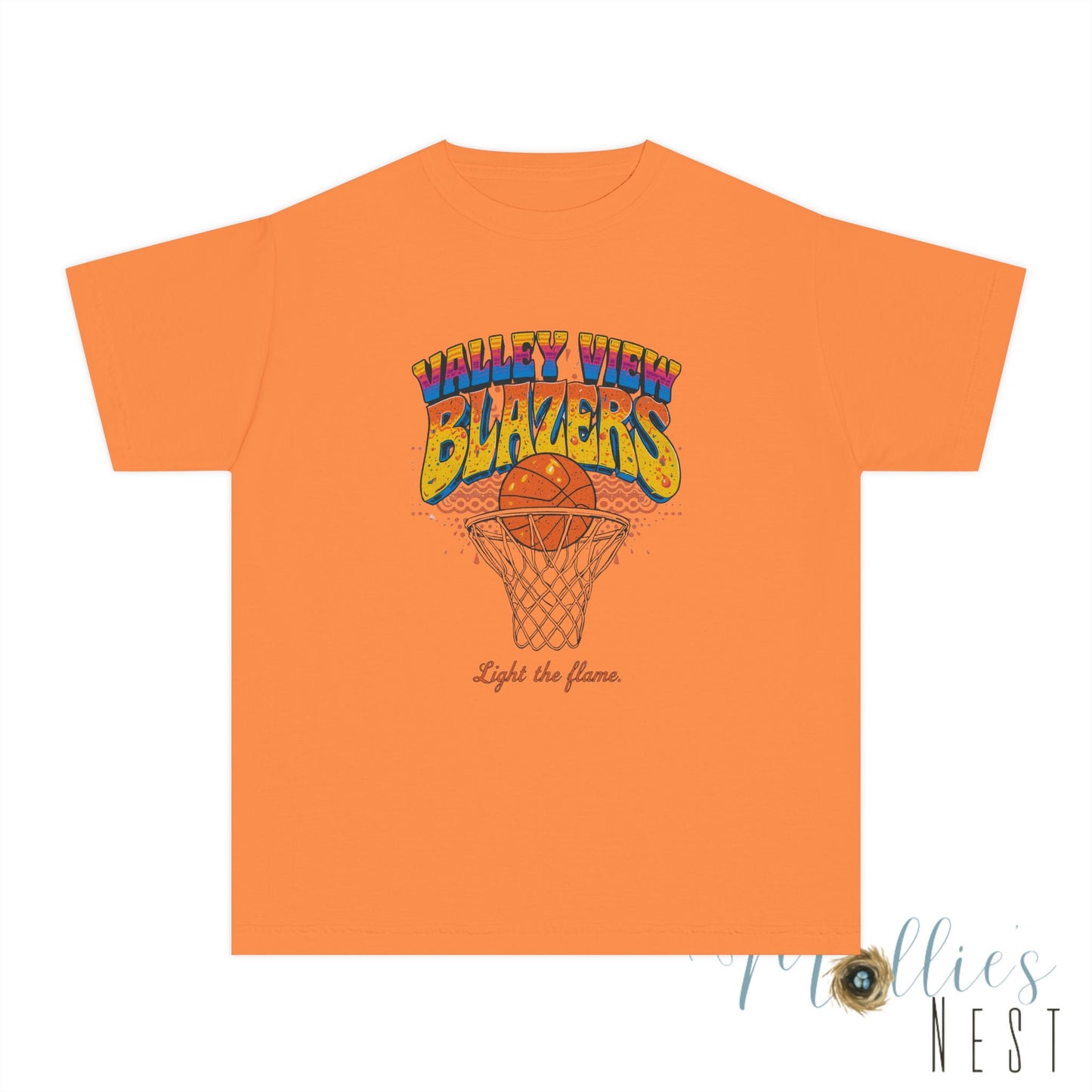 Youth Basketball Tee - Retro Valley View Blazers