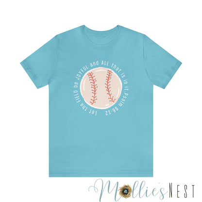 Joyful Baseball Unisex Jersey Short Sleeve Tee