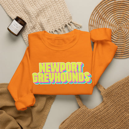 Adult. Newport Greyhounds. NEON sweatshirt