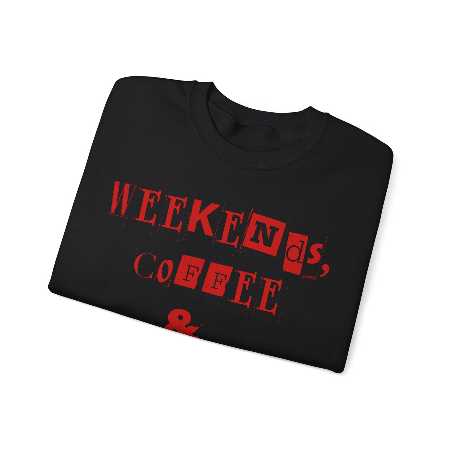 Weekednd, coffee, baseball Heavy Blend™ Crewneck Sweatshirt