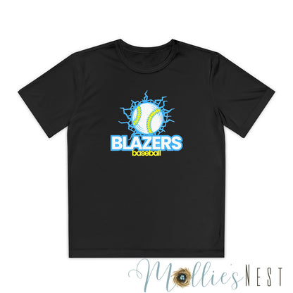 Youth Blazers Baseball Competitor Tee - Sports Fan Apparel. Blazers Baseball